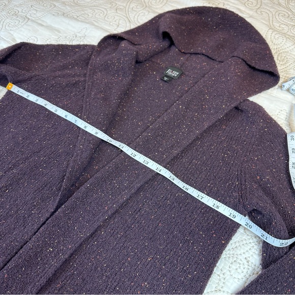 Eileen Fisher boucle hooded long cardigan - Picture 6 of 8